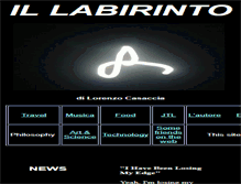Tablet Screenshot of illabirinto.com